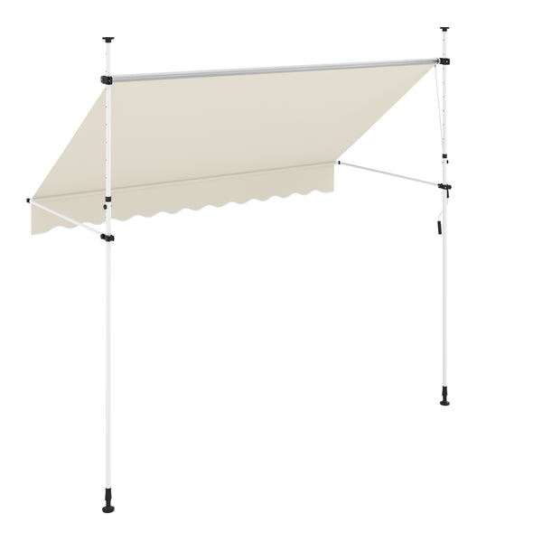 Balkonmarkise 300 x 120 cm beige