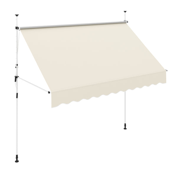 Balkonmarkise 300 x 120 cm beige