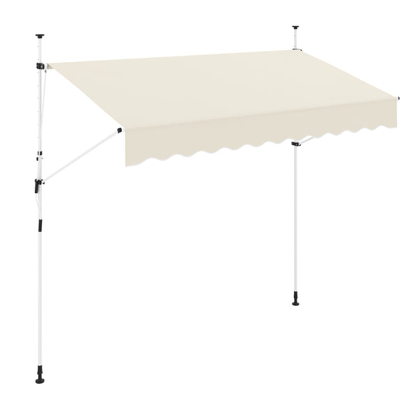 Balkonmarkise 300 x 120 cm beige