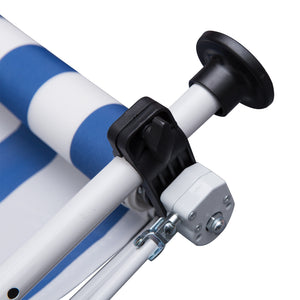 Balkonmarkise 300 x 150cm Blau Sonnenstore Teleskop