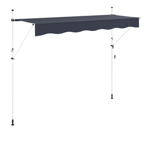 Balkonmarkise 350 x 120 cm anthrazit