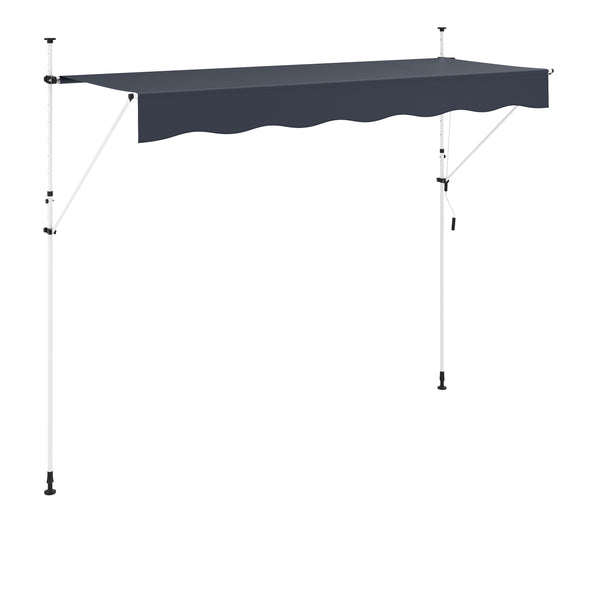 Balkonmarkise 350 x 120 cm anthrazit