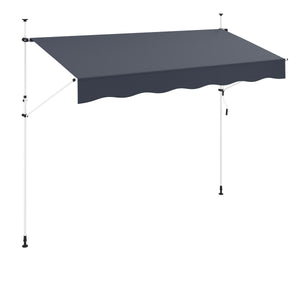Balkonmarkise 350 x 120 cm anthrazit