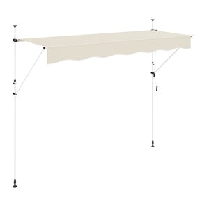 Balkonmarkise 350 x 120 cm beige