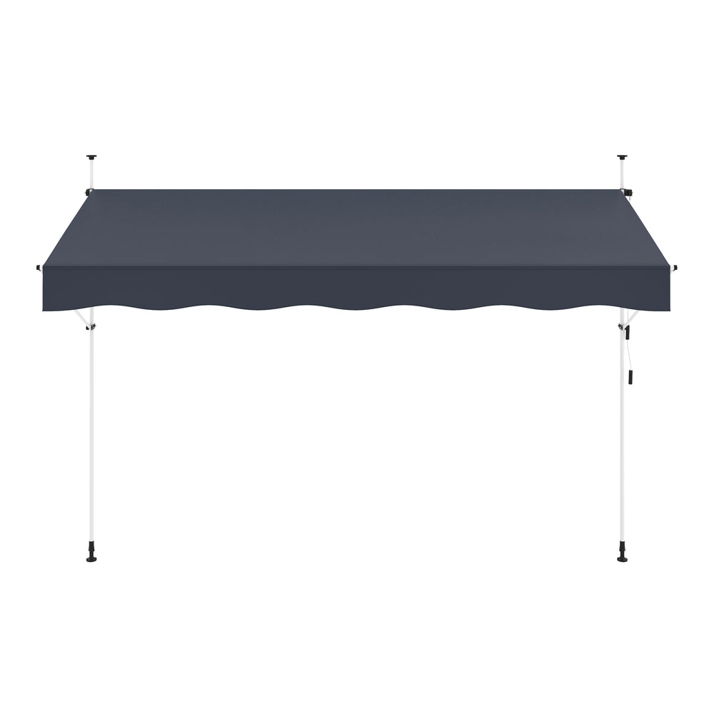 Tenda da sole per balcone 400 x 120 cm antracite
