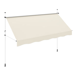 Balkonmarkise 400 x 120 cm beige