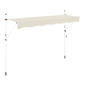 Balkonmarkise 400 x 120 cm beige