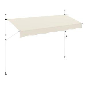 Balkonmarkise 400 x 120 cm beige