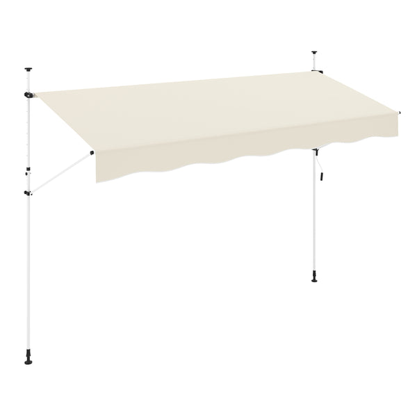 Balkonmarkise 400 x 120 cm beige