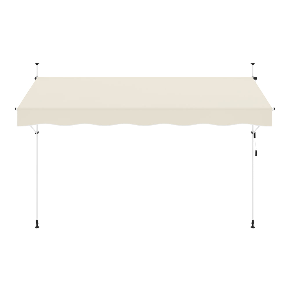 Tenda da sole per balcone 400 x 120 cm beige
