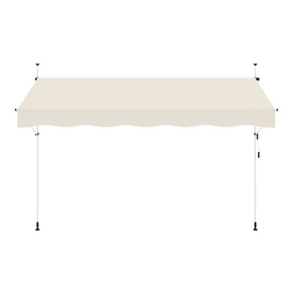 Balkonmarkise 400 x 120 cm beige