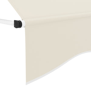 Balkonmarkise 400 x 120 cm beige