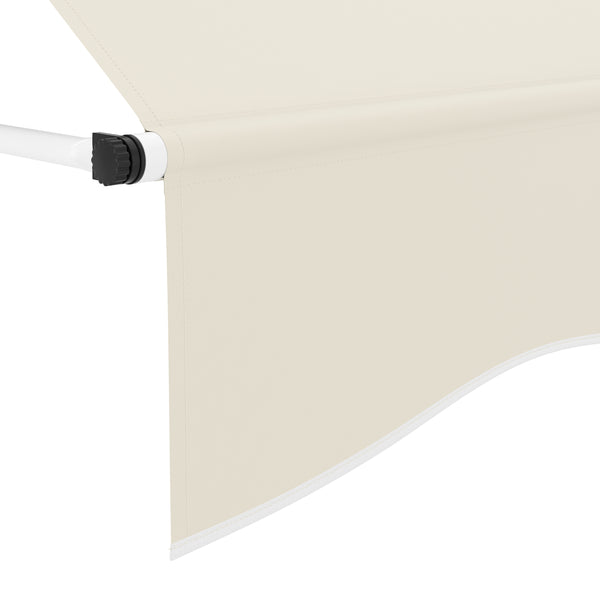 Balkonmarkise 400 x 120 cm beige