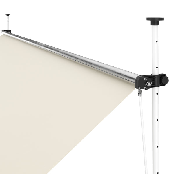 Balkonmarkise 400 x 120 cm beige