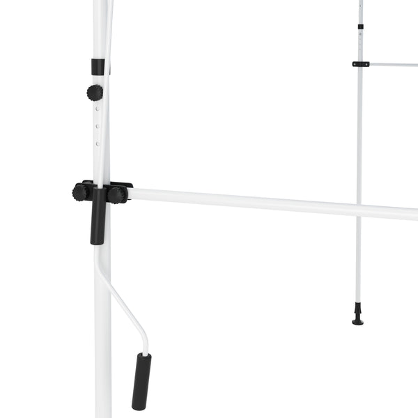Balkonmarkise 400 x 150 cm blau/weiss
