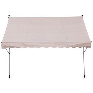 Balkonmarkise Sonnenstore Teleskop 200 x 150cm Beige