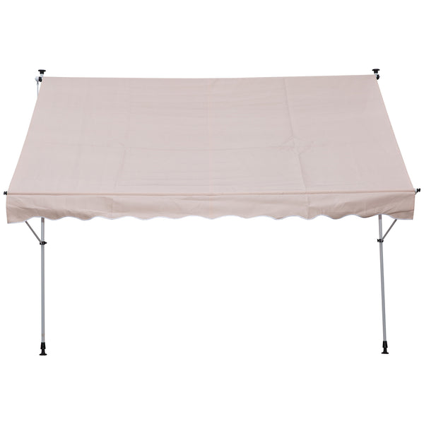 Balkonmarkise Sonnenstore Teleskop 200 x 150cm Beige
