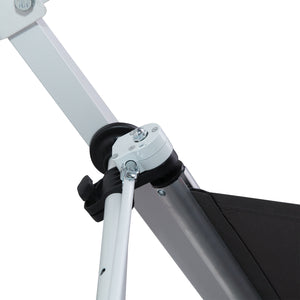 Balkonmarkise Sonnenstore Teleskop 200 x 150cm Grau