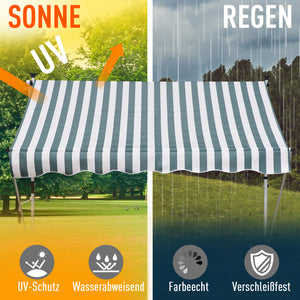 Balkonmarkise Sonnenstore Teleskop 200 x 150cm Grün
