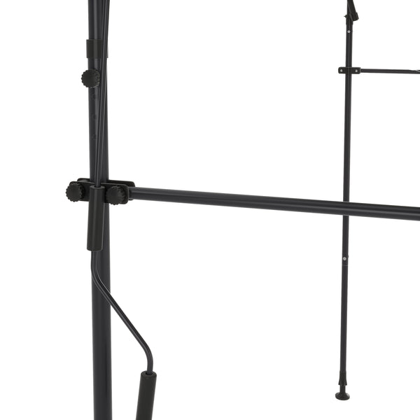 Balkonmarkise mit LED 300 x 150 cm grau