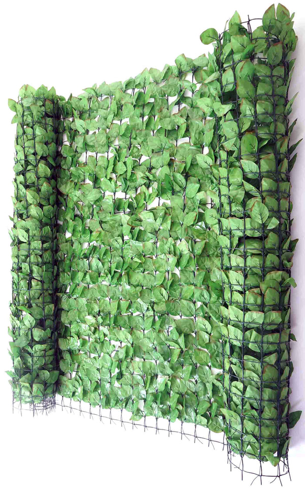 Balkonsichtschutz Buchenhecke Sichtschutz 300x100cm hell