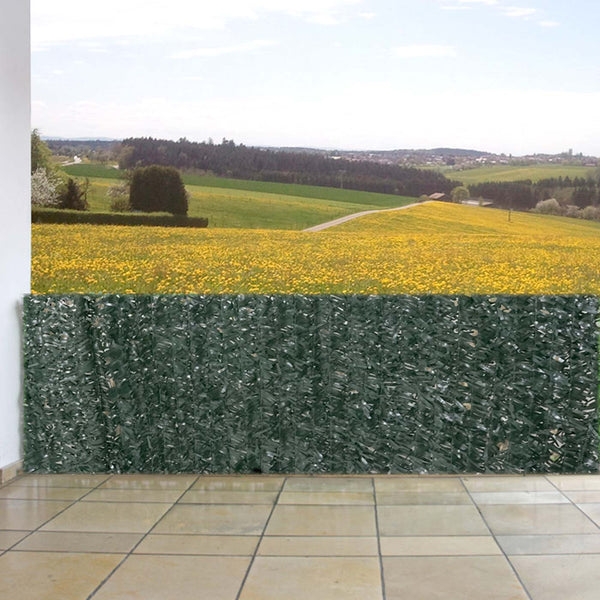 Balkonsichtschutz Sichtschutz 300x150cm Tanne dunkel