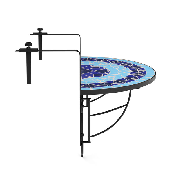 Balkontisch klappbar MOSAIK blau