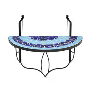 Balkontisch klappbar MOSAIK blau