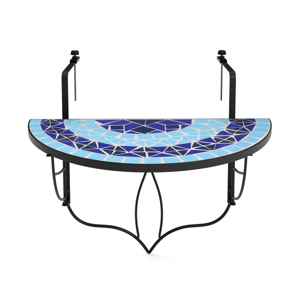 Balkontisch klappbar MOSAIK blau