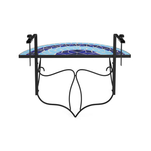 Balkontisch klappbar MOSAIK blau