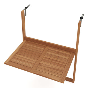 Balkontisch klappbar Holz 70 x 49 cm