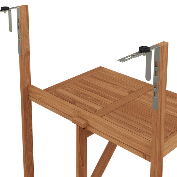 Balkontisch klappbar Holz 70 x 49 cm