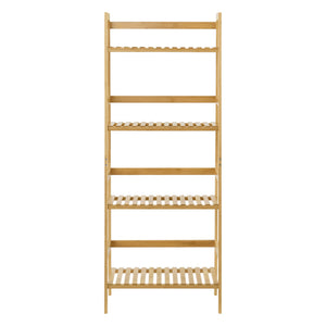 Étagère échelle en bambou Vinje 48x32x123cm