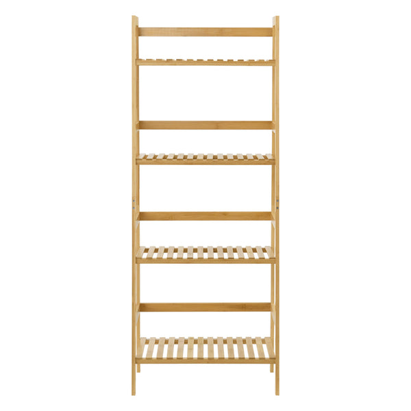 Étagère échelle en bambou Vinje 48x32x123cm