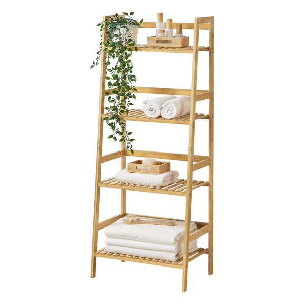 Étagère échelle en bambou Vinje 48x32x123cm