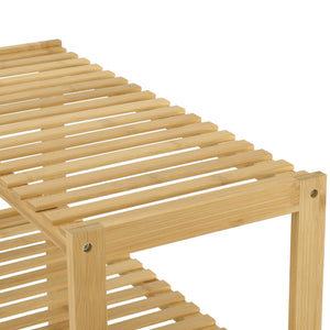 Étagère sur pied en bambou Nyköping 58 x 26 x 66 cm 