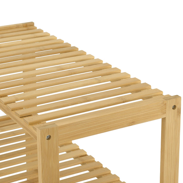 Étagère sur pied en bambou Nyköping 58 x 26 x 66 cm 
