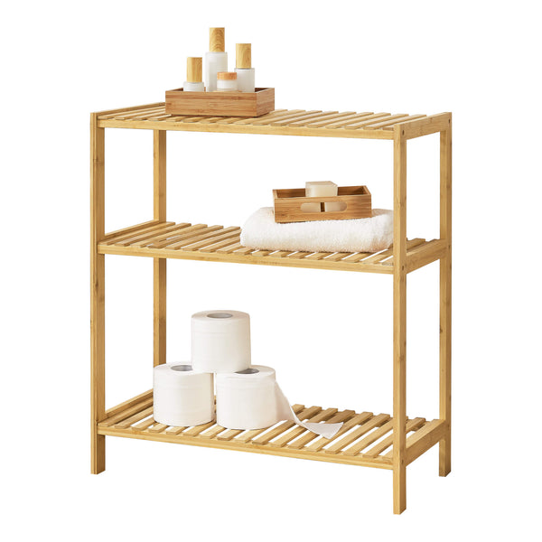 Étagère sur pied en bambou Nyköping 58 x 26 x 66 cm 