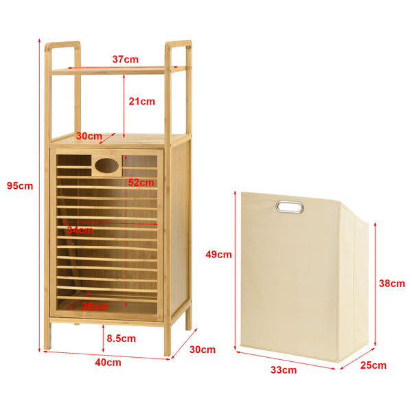 Bamboo laundry rack Rendalen 40x30x95 cm 