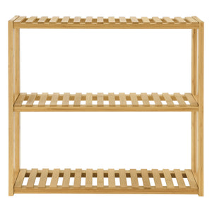 Etagère en bambou Örnsköldsvik 60x15x54cm bois naturel 