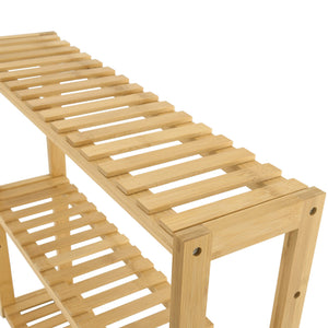 Etagère en bambou Örnsköldsvik 60x15x54cm bois naturel 