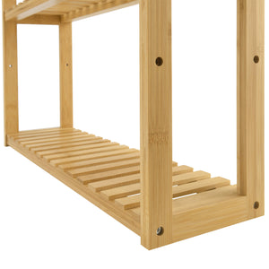 Etagère en bambou Örnsköldsvik 60x15x54cm bois naturel 