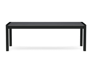 Bank Polywood 135 cm anthrazit / schwarz