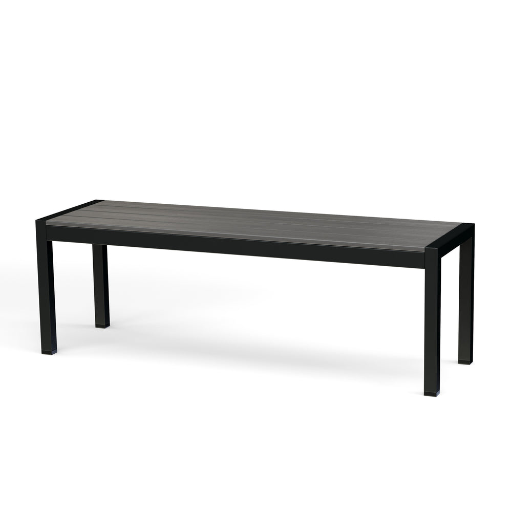 Panca Polywood 135 cm antracite / nero