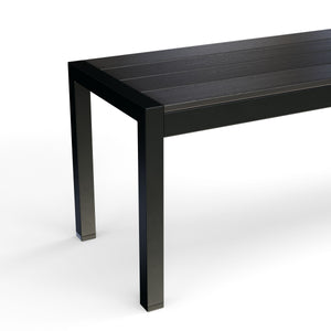 Bank Polywood 135 cm schwarz