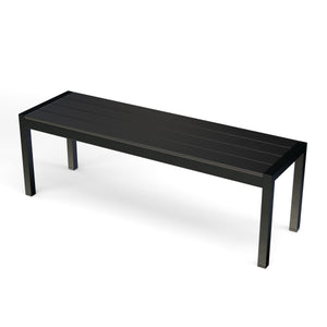 Bank Polywood 135 cm schwarz