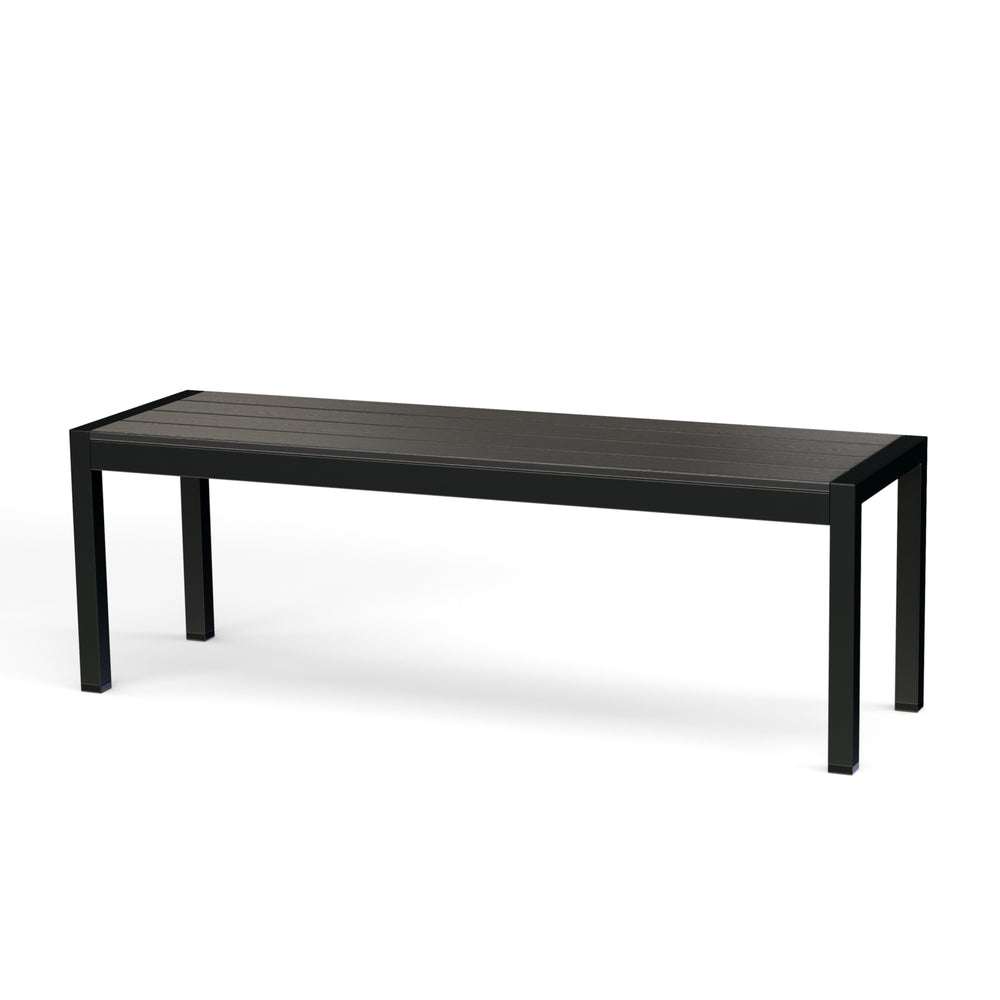Panca in Polywood, 135 cm, nera