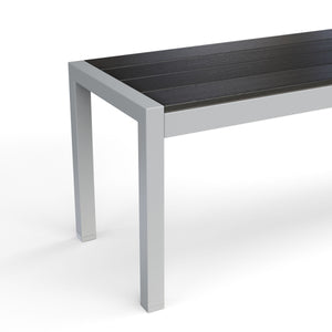 Bank Polywood 135 cm anthrazit