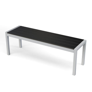 Bank Polywood 135 cm anthrazit