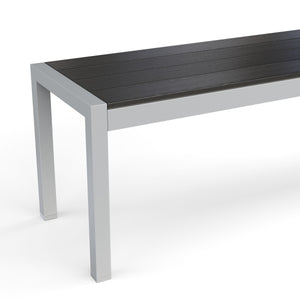 Bank Polywood 165cm, anthrazit